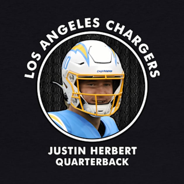 Justin Herbert - Qb - Los Angeles Chargers by Ro Go Dan